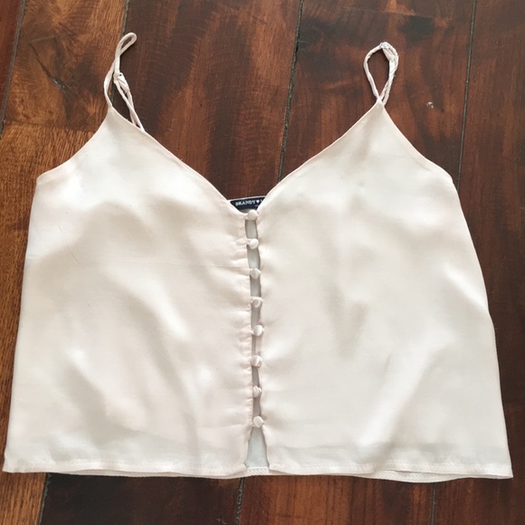 Brandy Melville Tops - Brandy Melville silky viscose cotton cropped cami
